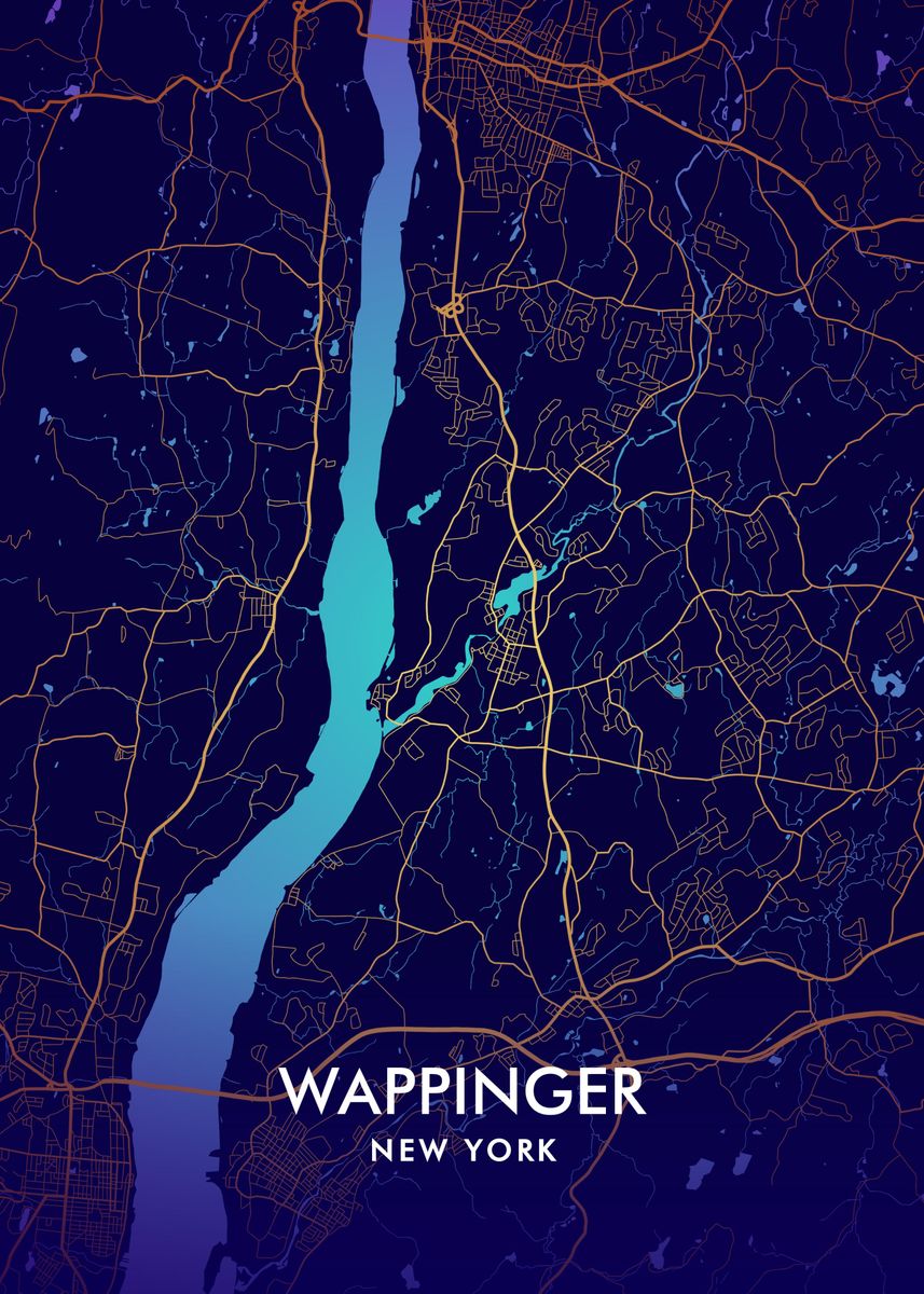 'Wappinger' Poster, picture, metal print, paint by Miracle Studio