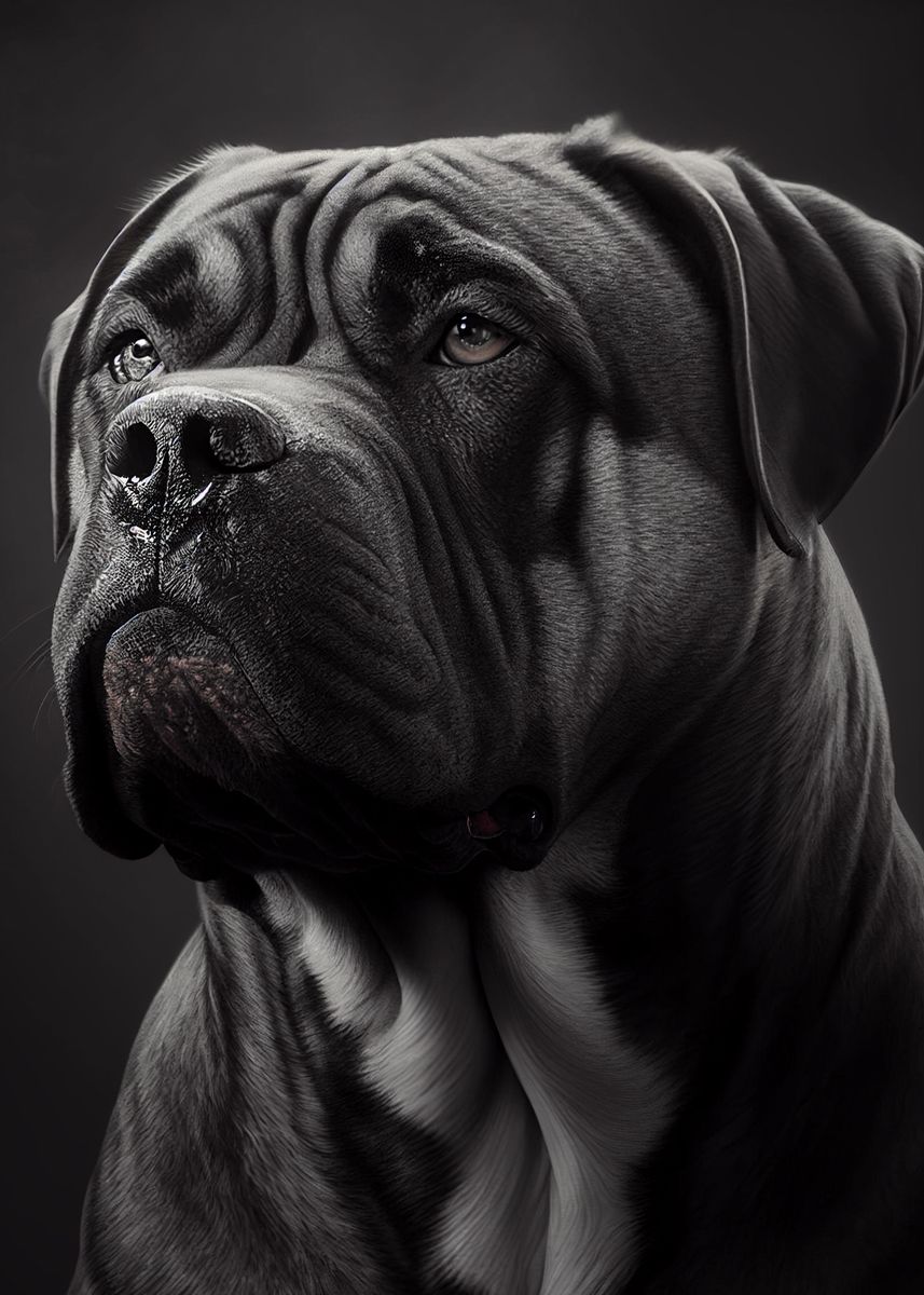 'Cane Corso Portrait' Poster by DecoyDesign | Displate