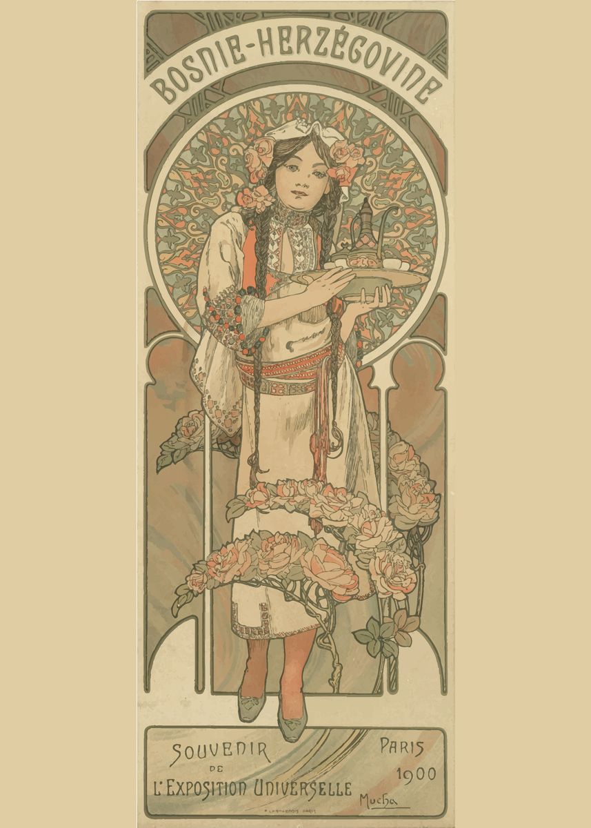 'Alphonse Mucha' Poster, picture, metal print, paint by ArtGallery ...