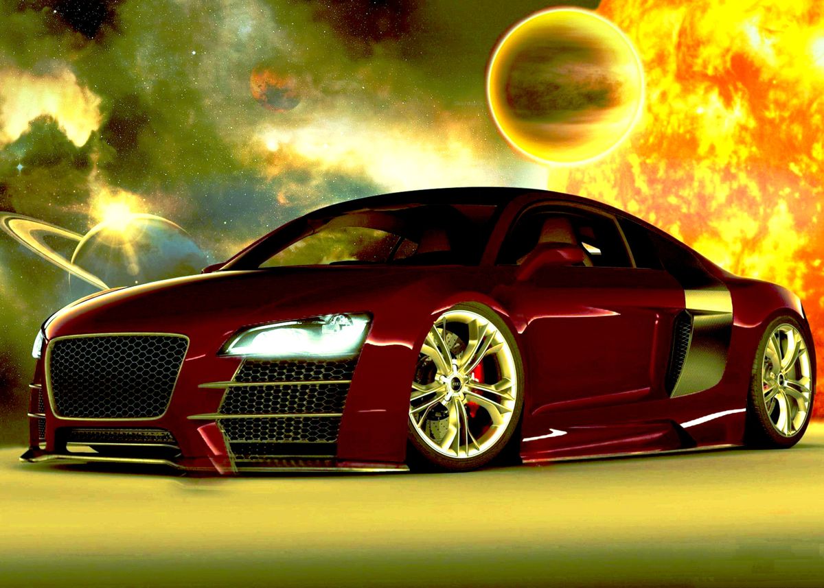 'Audi R8' Poster by Marcel Lee | Displate