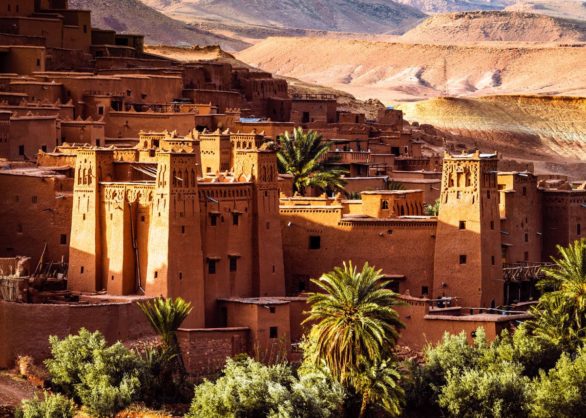 'Ait Benhaddou town Morocco' Poster by Matteo Colombo | Displate