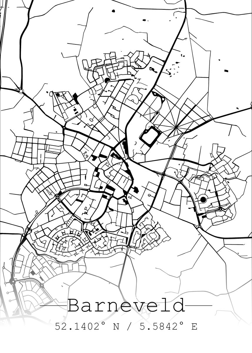 'Barneveld' Poster, picture, metal print, paint by Chiel Bastiaansen