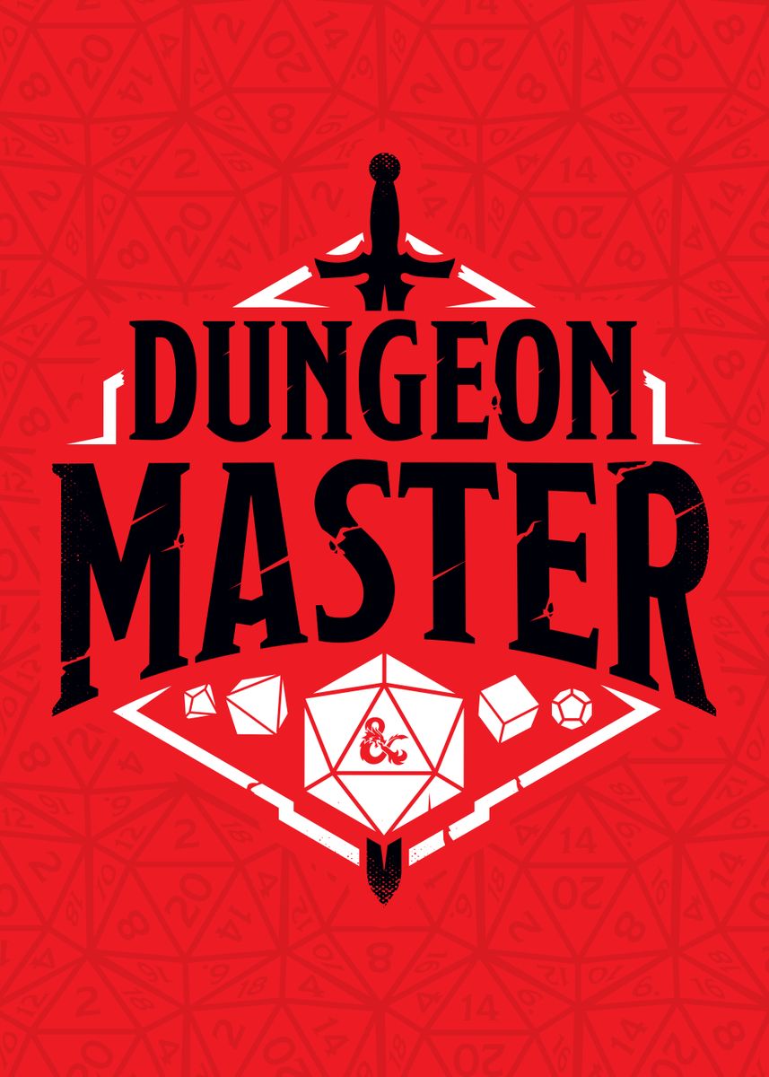 'Dungeon Master Dice' Poster, picture, metal print, paint by Dungeons ...