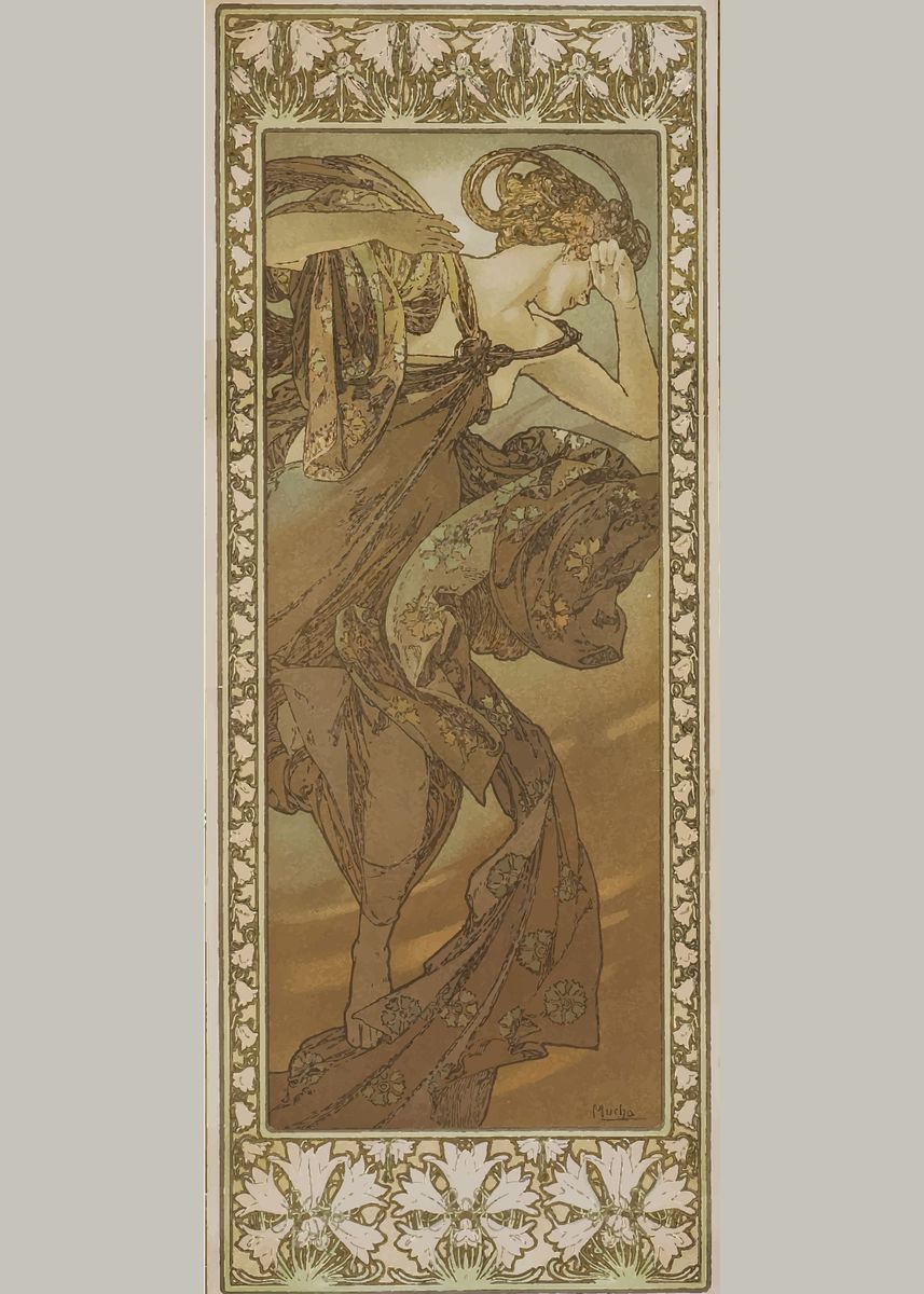 'Alphonse Mucha' Poster, picture, metal print, paint by ArtGallery ...