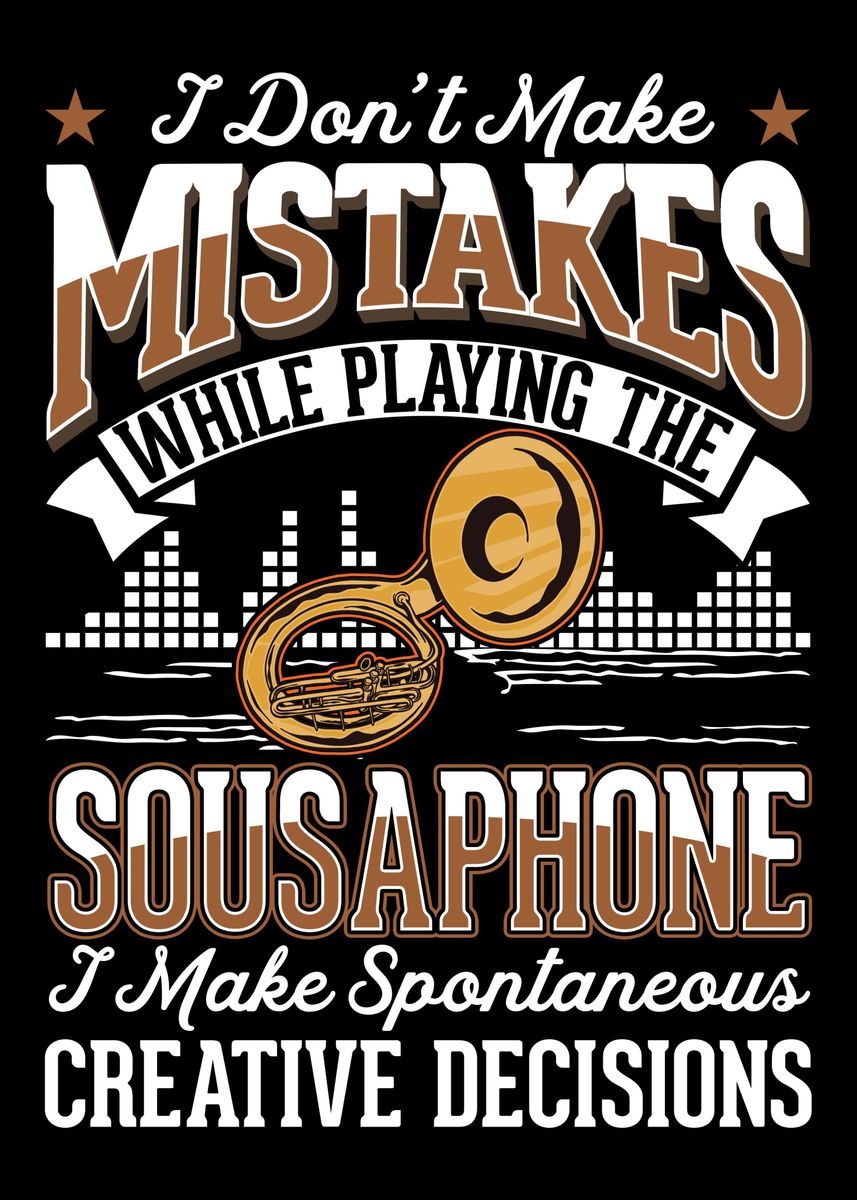 'Sousaphone Gift Sousaphoni' Poster, picture, metal print, paint by
