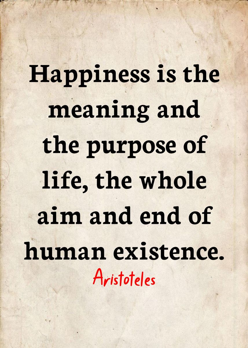 'Aristoteles Quote ' Poster, picture, metal print, paint by DIMS Displate