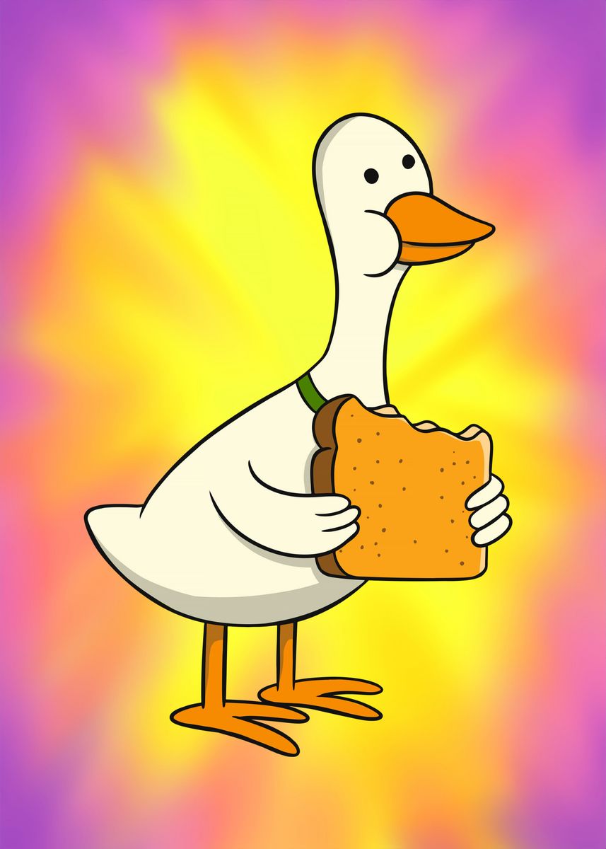 Duck Meme Eat Bread' Poster by Qreative | Displate