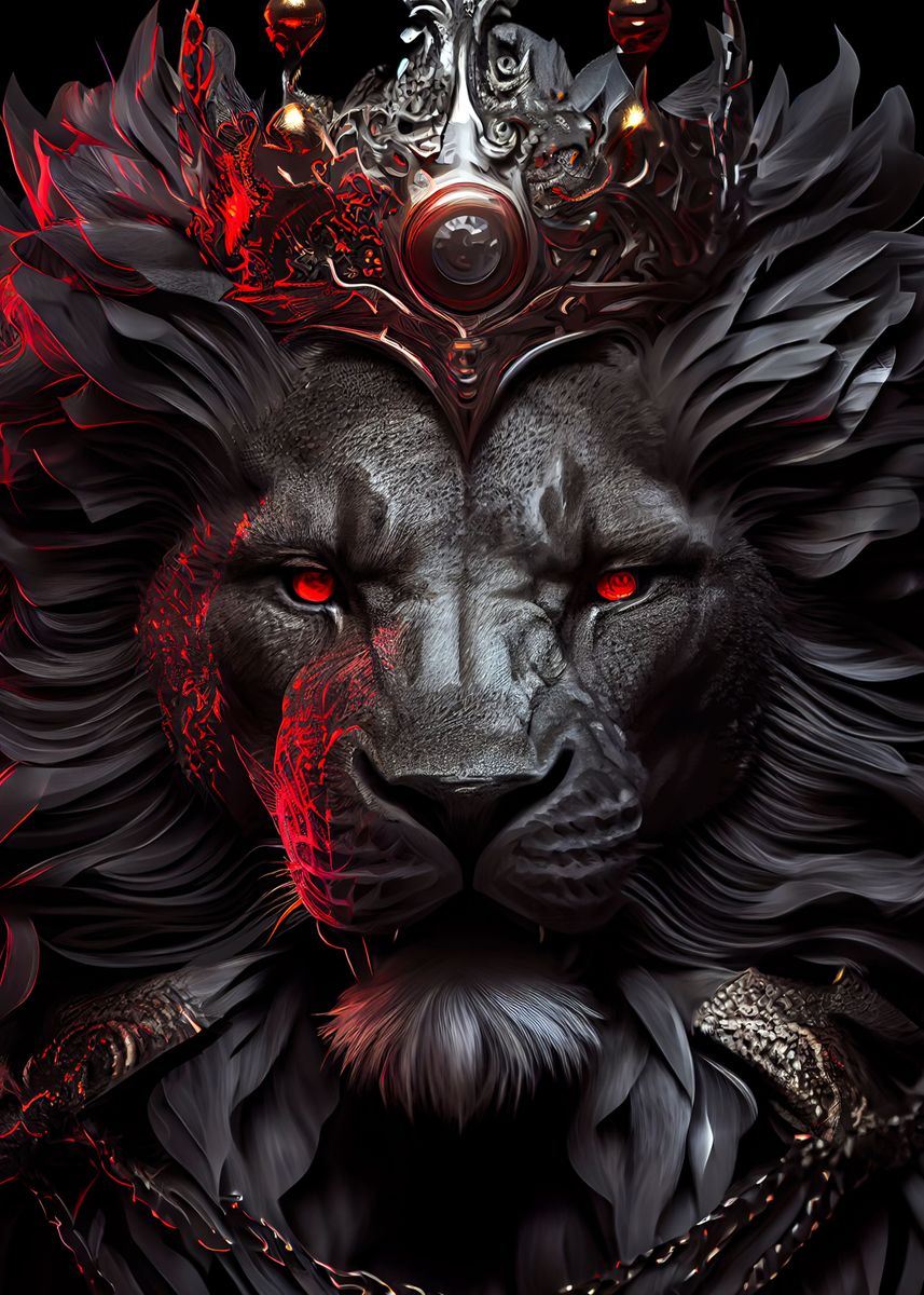 angry lion eyes wallpaper