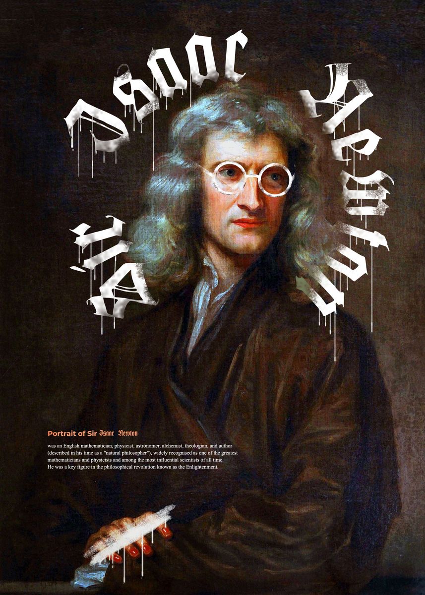 Anti Art Isaac Newton Poster By Aliigal Artwork Displate 7131
