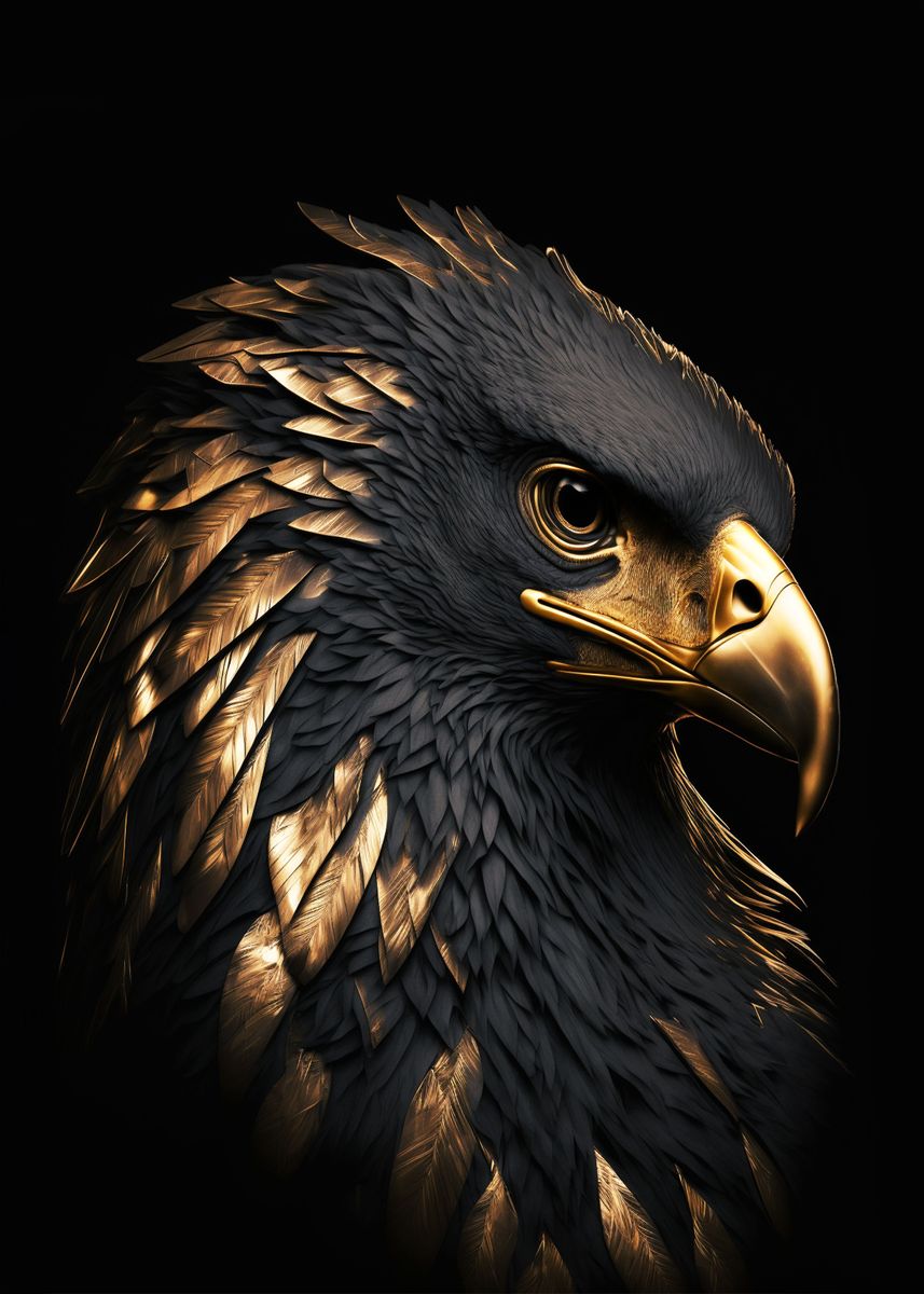 Black and Gold Eagle