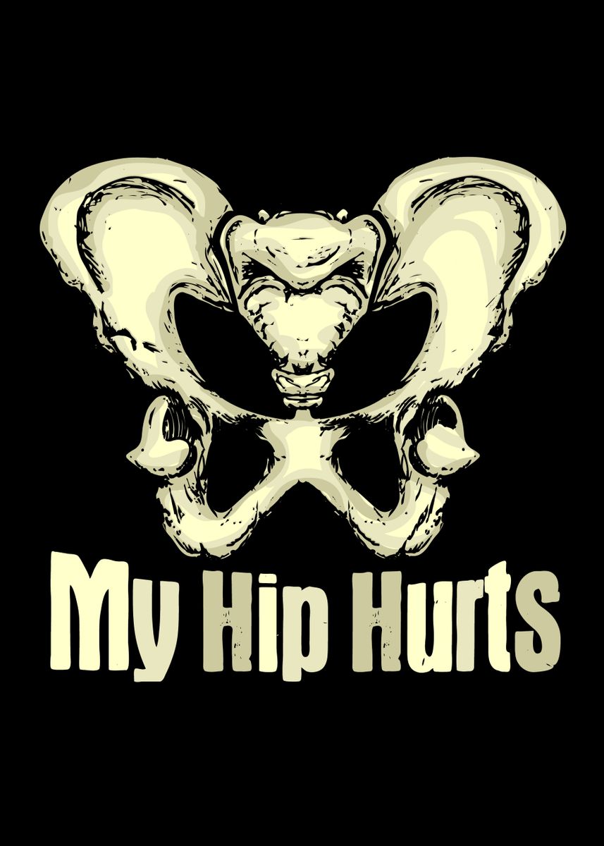 'Hip Replacement Recovery' Poster by PangolinArts Displate