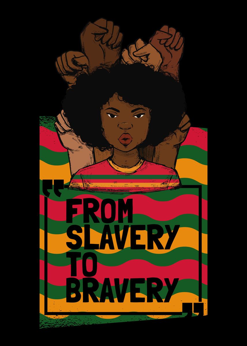 'Juneteenth' Poster, picture, metal print, paint by BobbyBubble | Displate