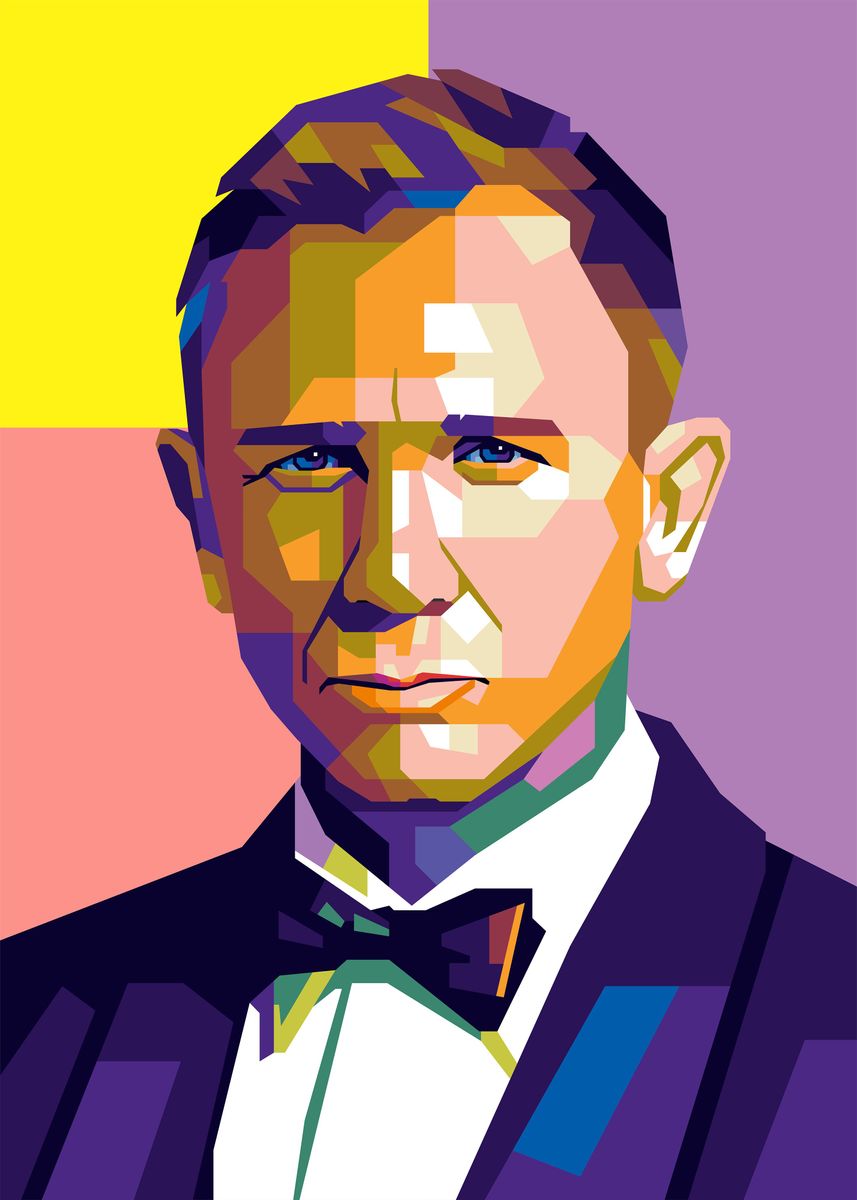 'James Bond Pop Art' Poster, picture, metal print, paint by Ananda Praj ...