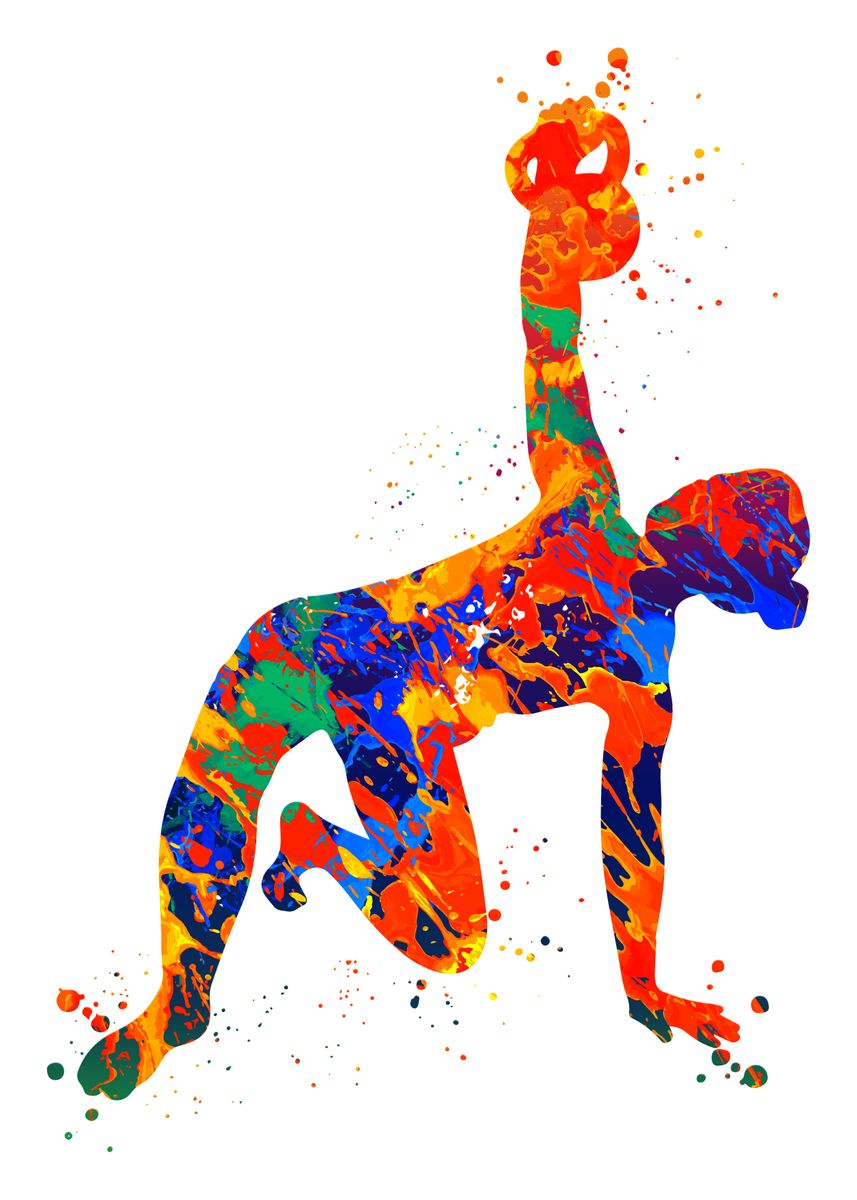 'Kettlebell' Poster, picture, metal print, paint by Dalton Joyce | Displate