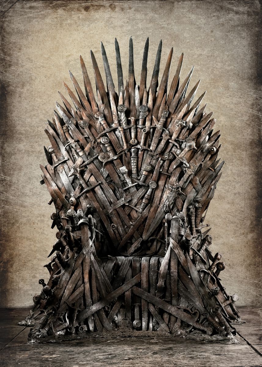 'The Iron Throne' Poster, picture, metal print, paint by Game of ...