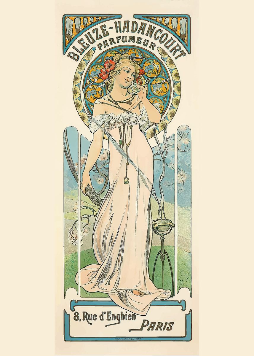 'Alphonse Mucha' Poster, picture, metal print, paint by ArtGallery ...