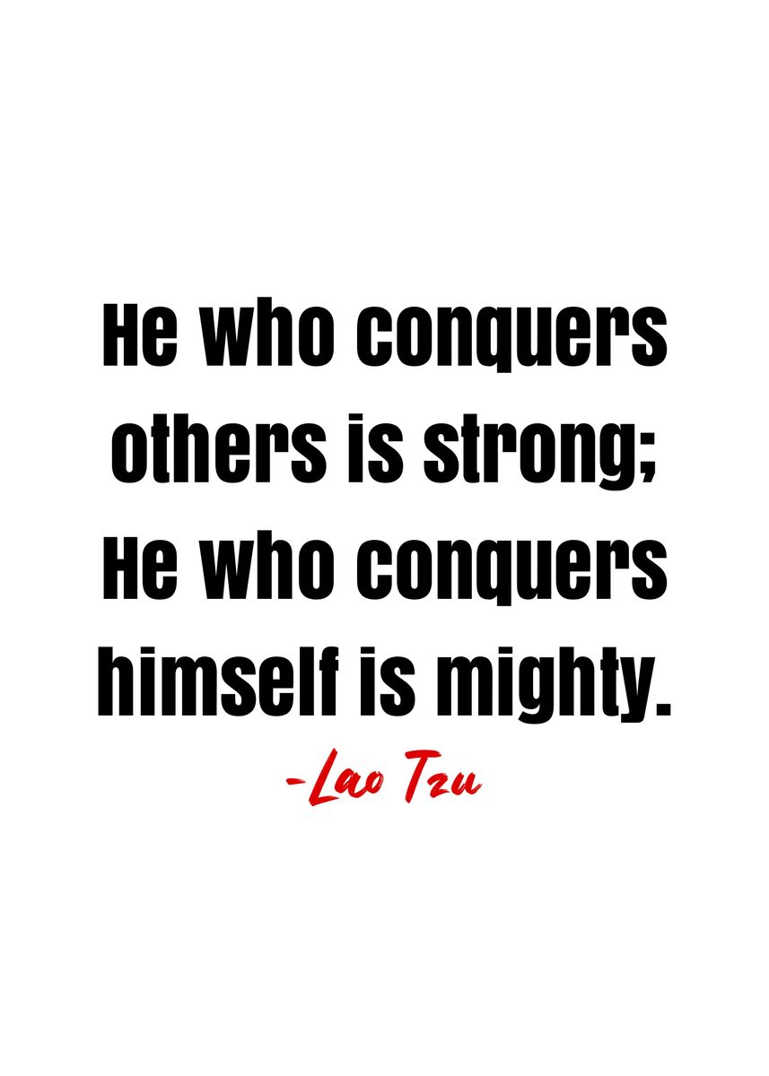 'Lao Tzu Quote ' Poster, picture, metal print, paint by DIMS | Displate