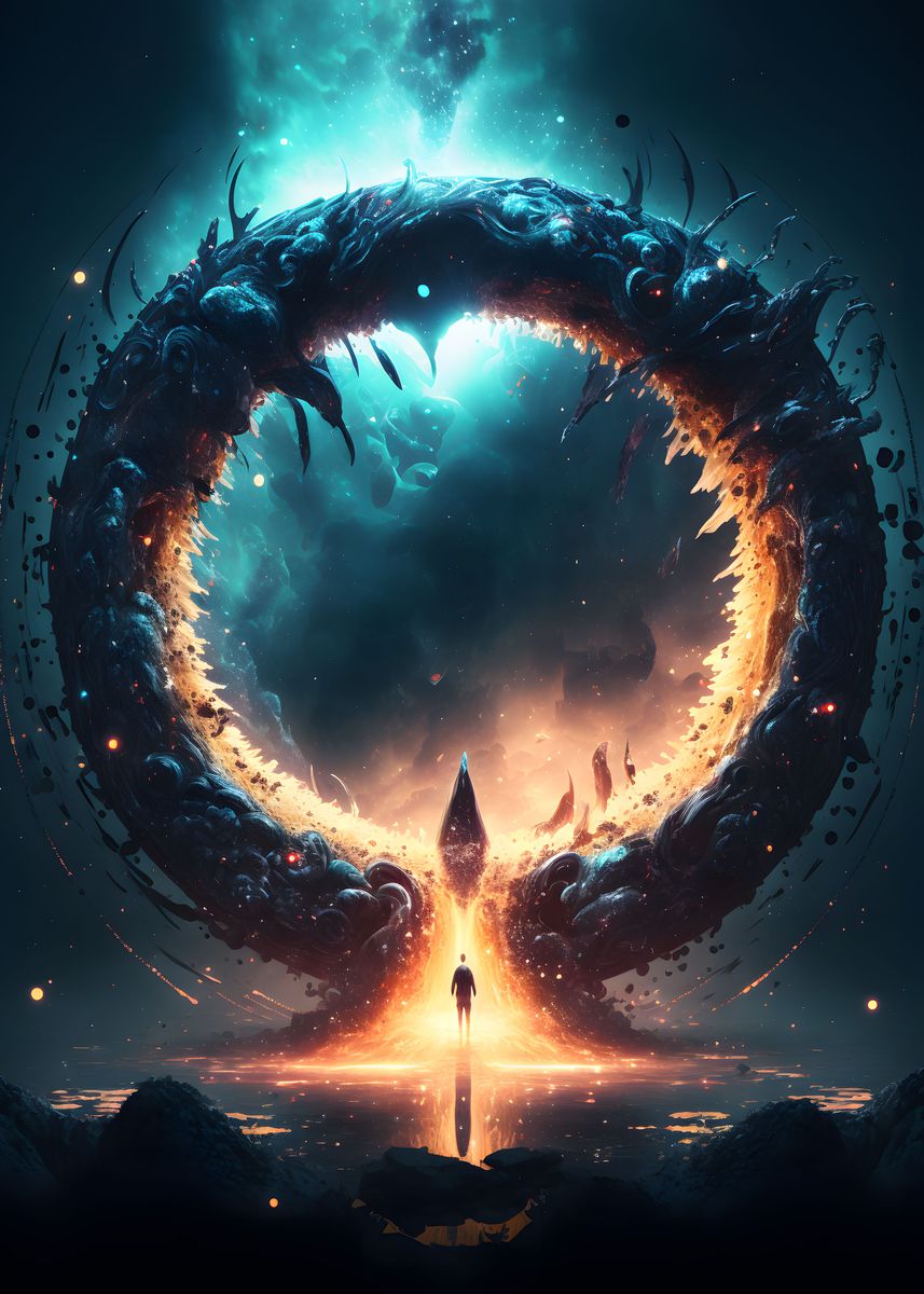  Multiverse Portal Poster Picture Metal Print Paint By 