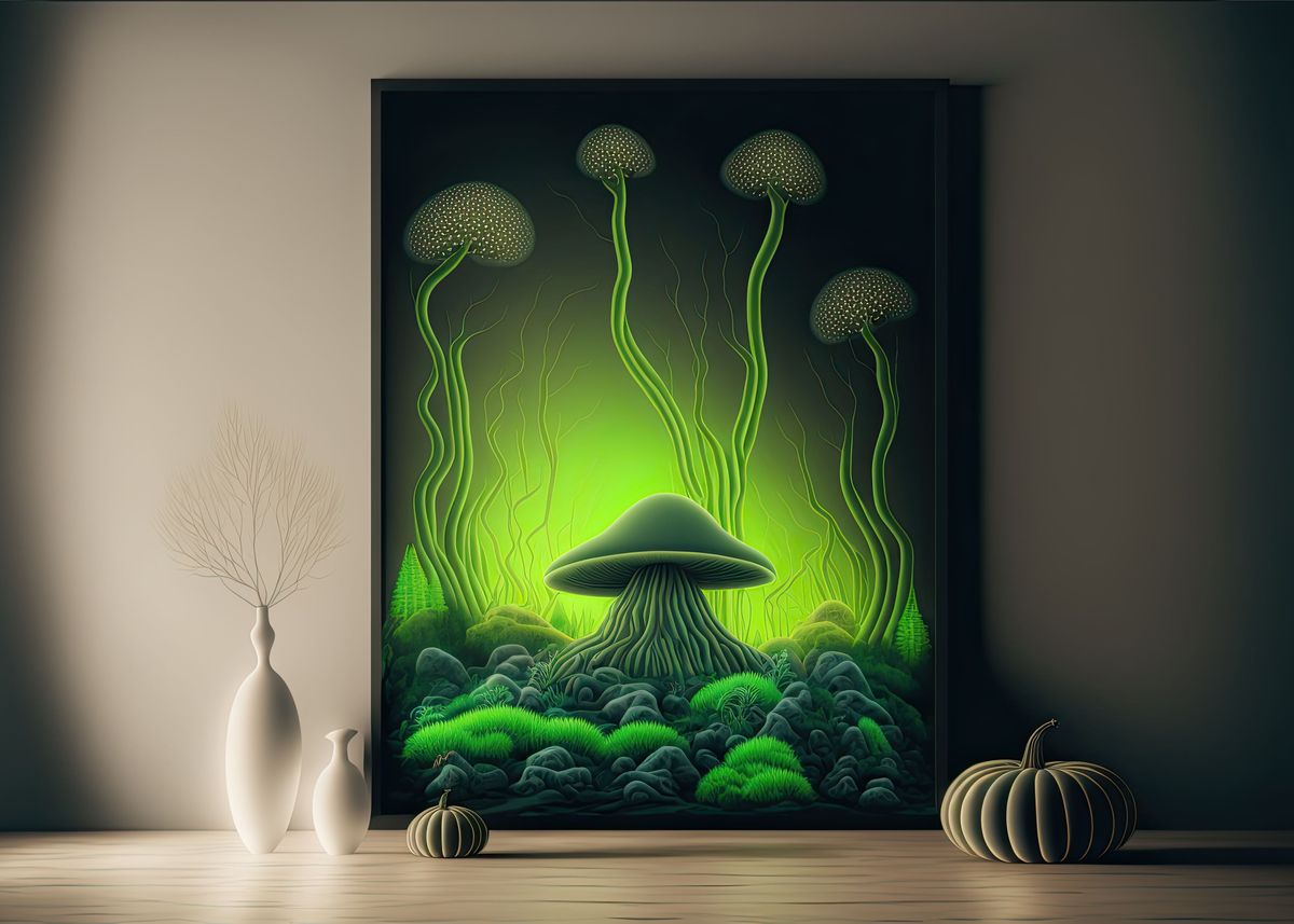 'Funghi Picture' Poster by VikingWayOfLife Design | Displate