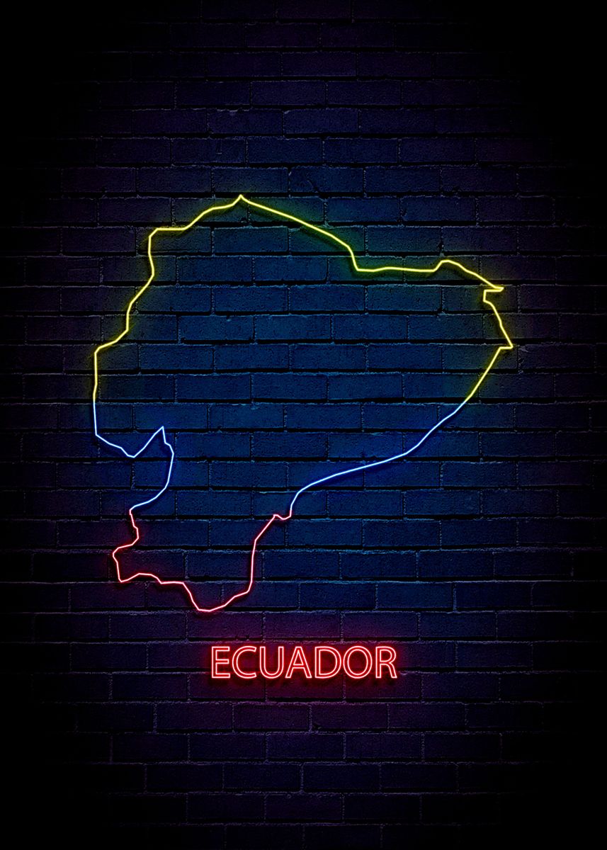 Ecuador Physical Educational Wall Map From Academia Maps
