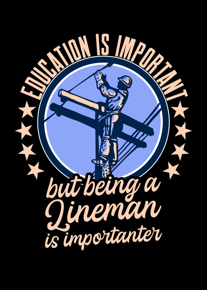 'Power Lineman' Poster by bobbyMC Displate