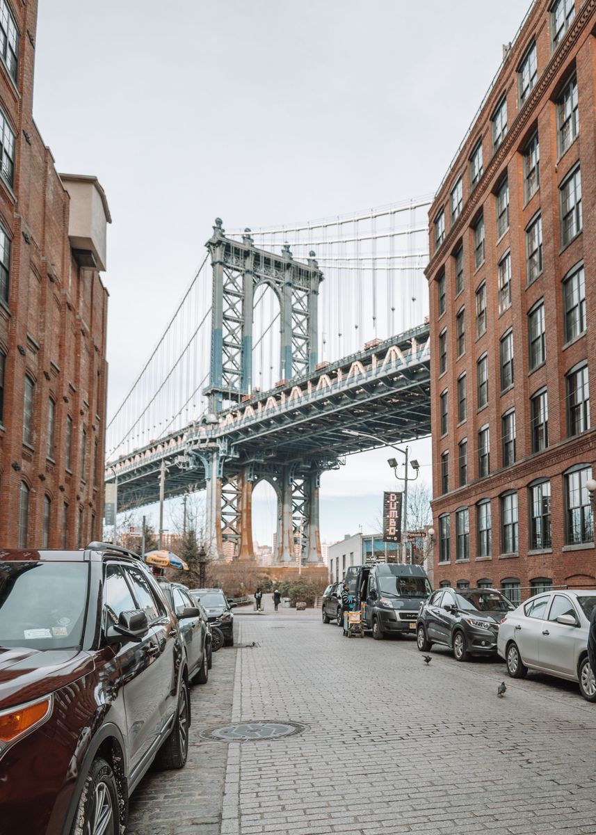 'Manhattan Bridge' Poster by Brandon Fernandes | Displate