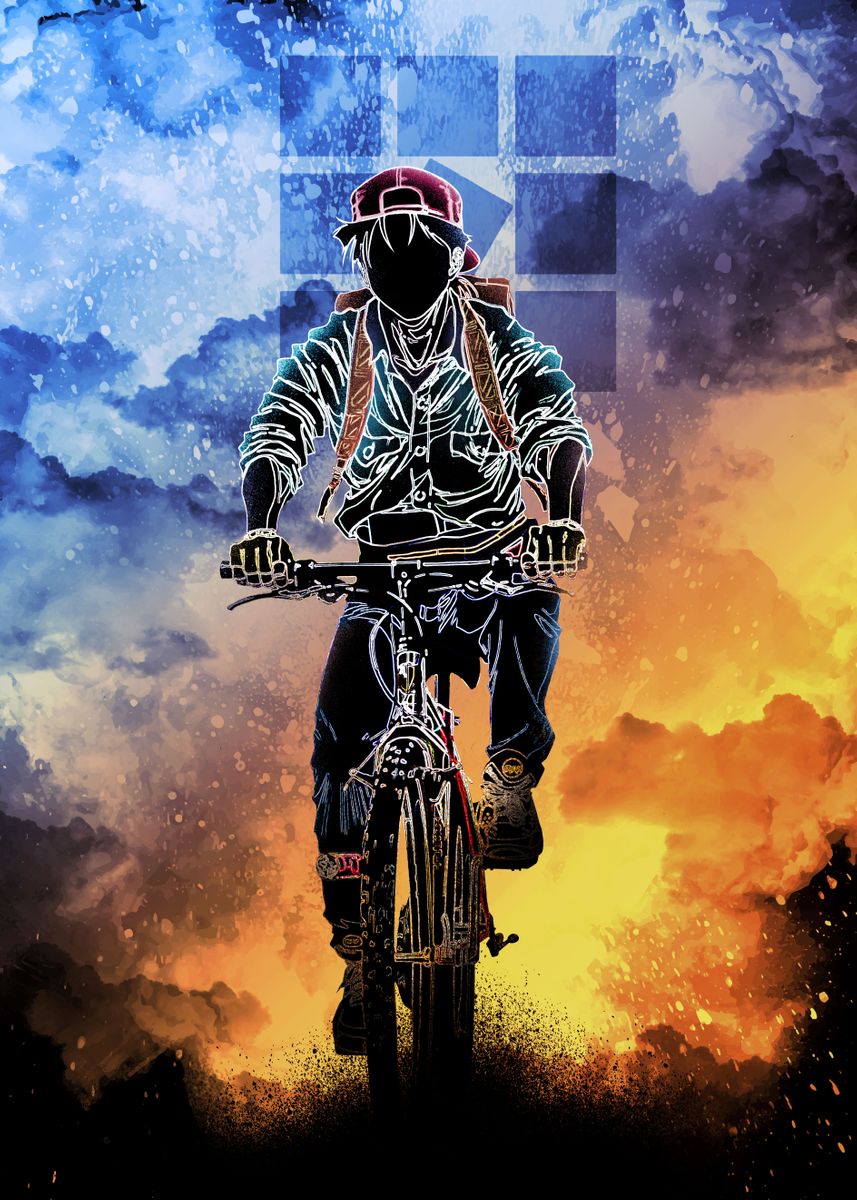 'Soul of the Japan Cyclist' Poster, picture, metal print, paint by ...