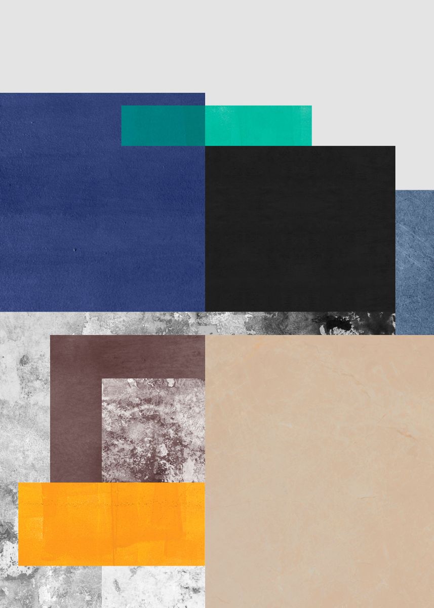 'Modern textures 07' Poster, picture, metal print, paint by Vitor Costa ...