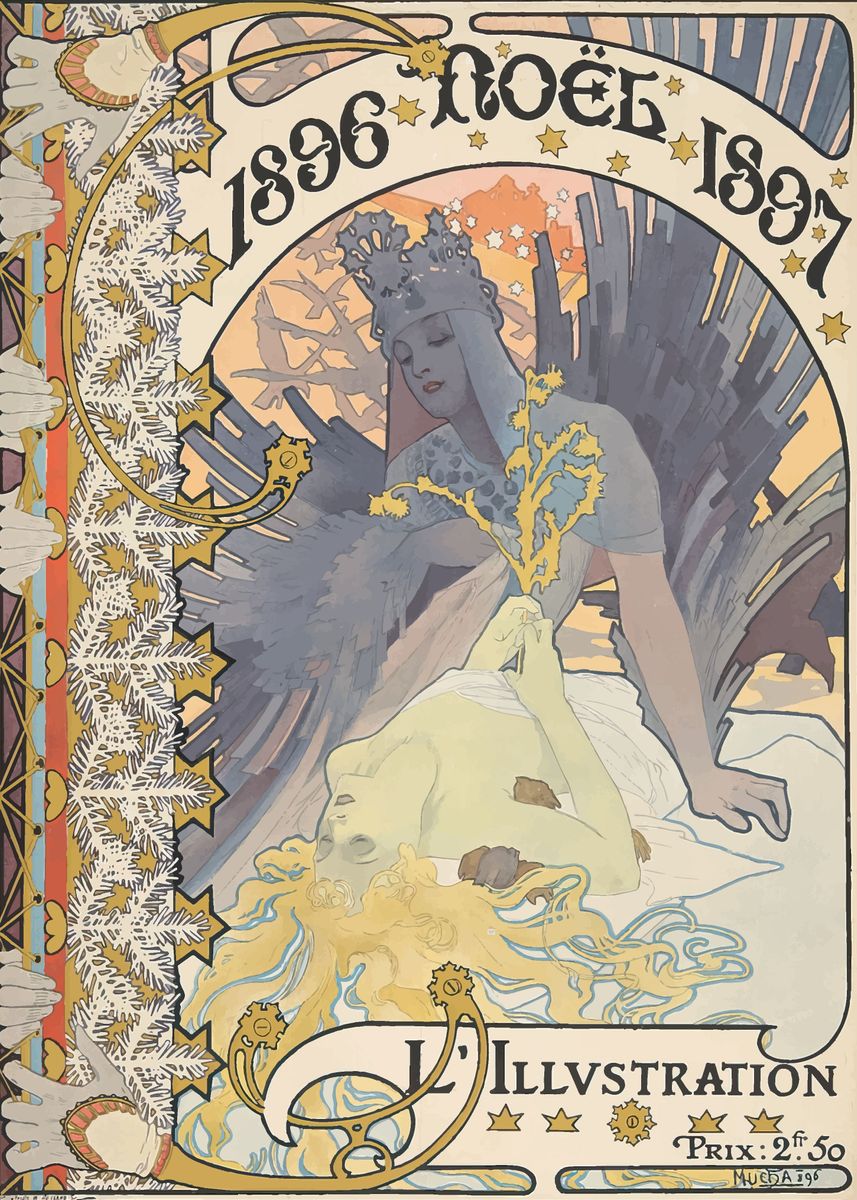 'Alphonse Mucha' Poster, picture, metal print, paint by ArtGallery ...