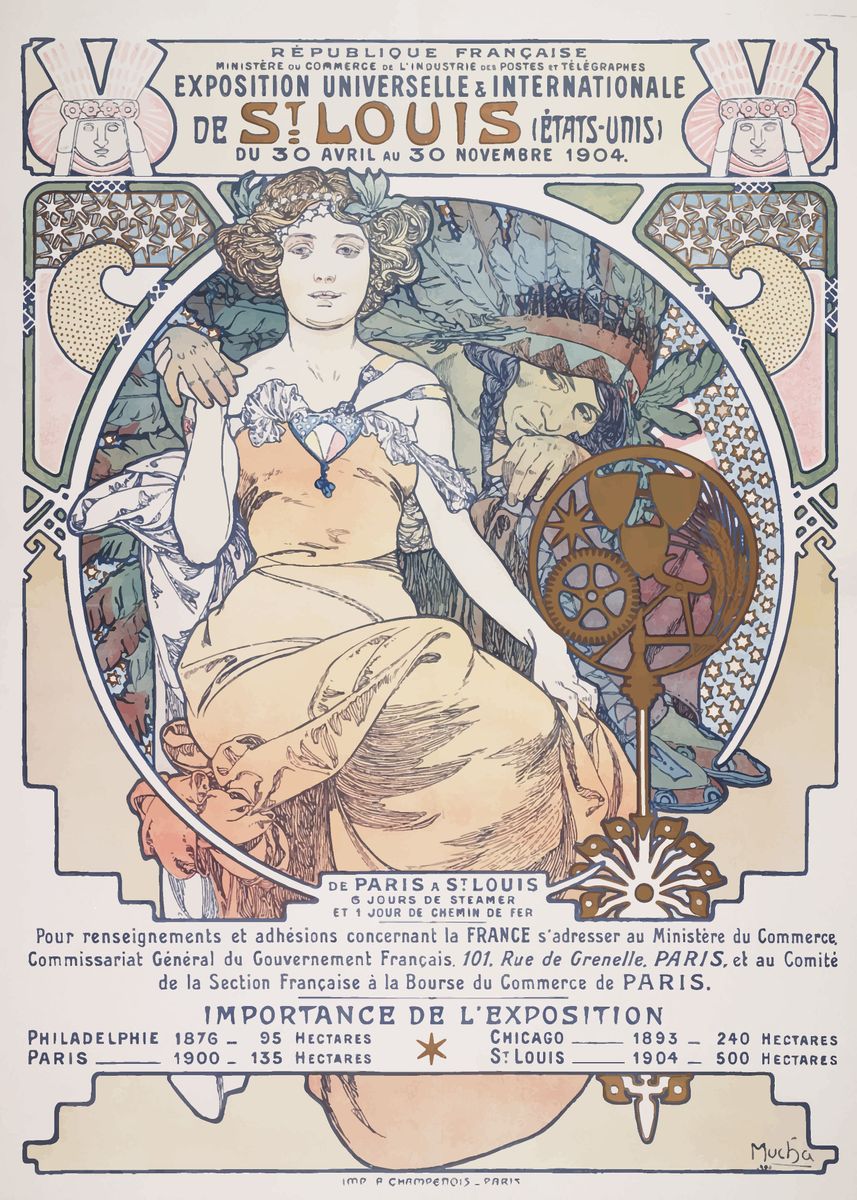 'Alphonse Mucha' Poster, picture, metal print, paint by ArtGallery ...