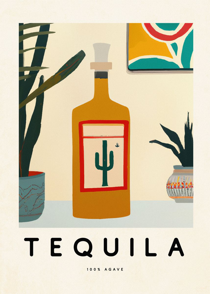 'Agave Tequila in Mexico' Poster, picture, metal print, paint by ...