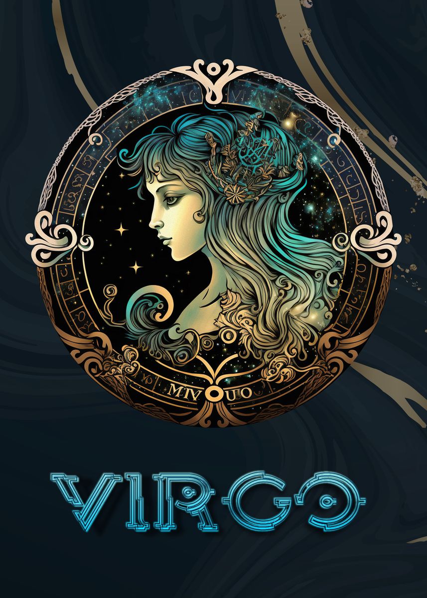 'Fantasy Virgo Zodiac' Poster, picture, metal print, paint by Stefan ...