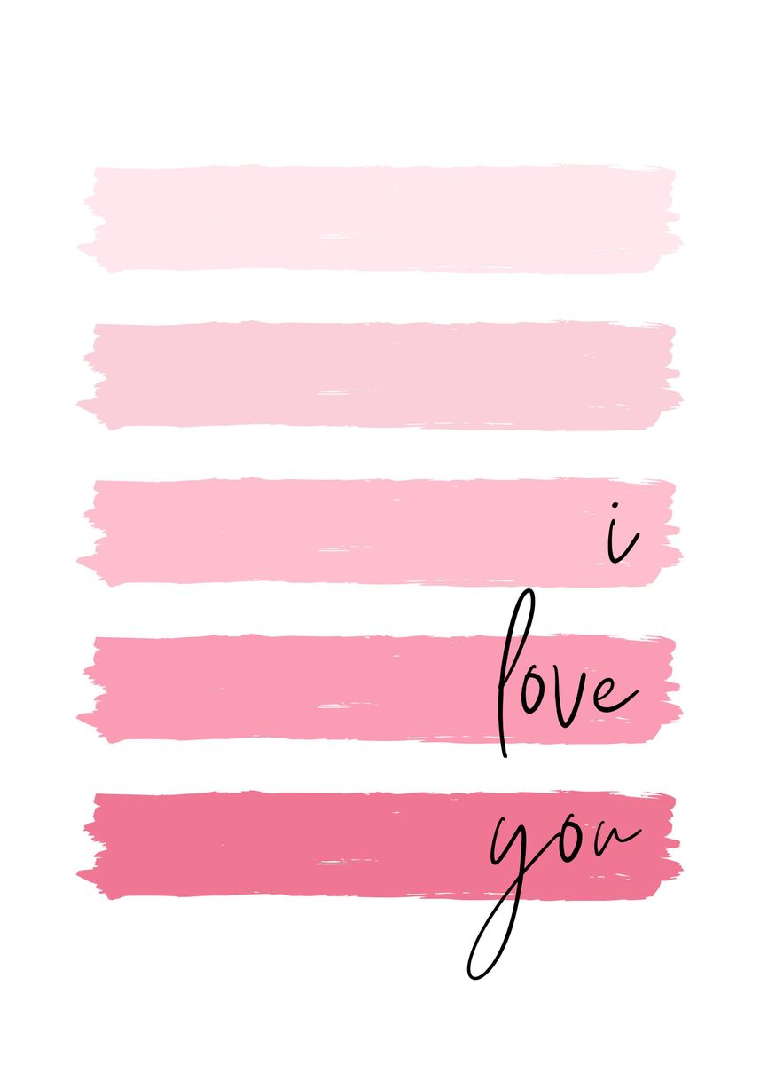 'I Love You Valentine' Poster by SoulArt Shop | Displate