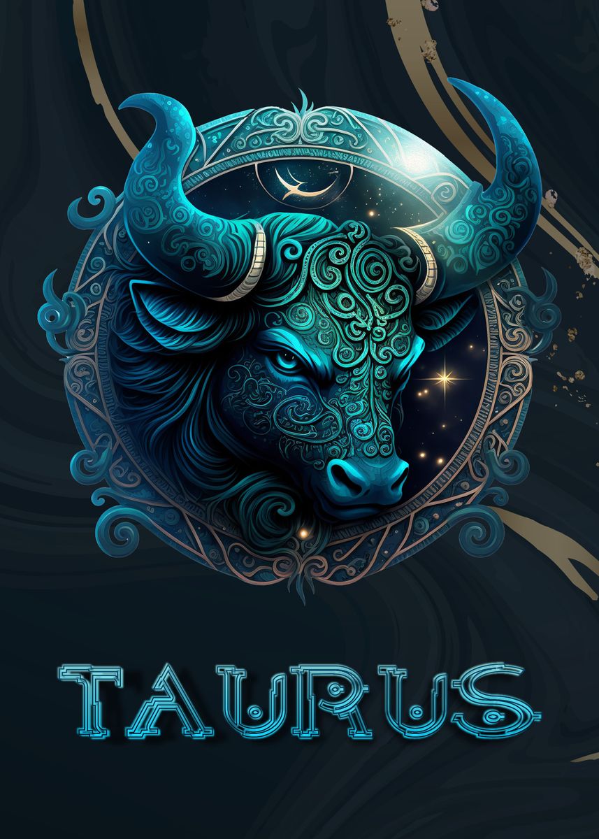 'Fantasy Taurus Zodiac' Poster, picture, metal print, paint by Stefan ...