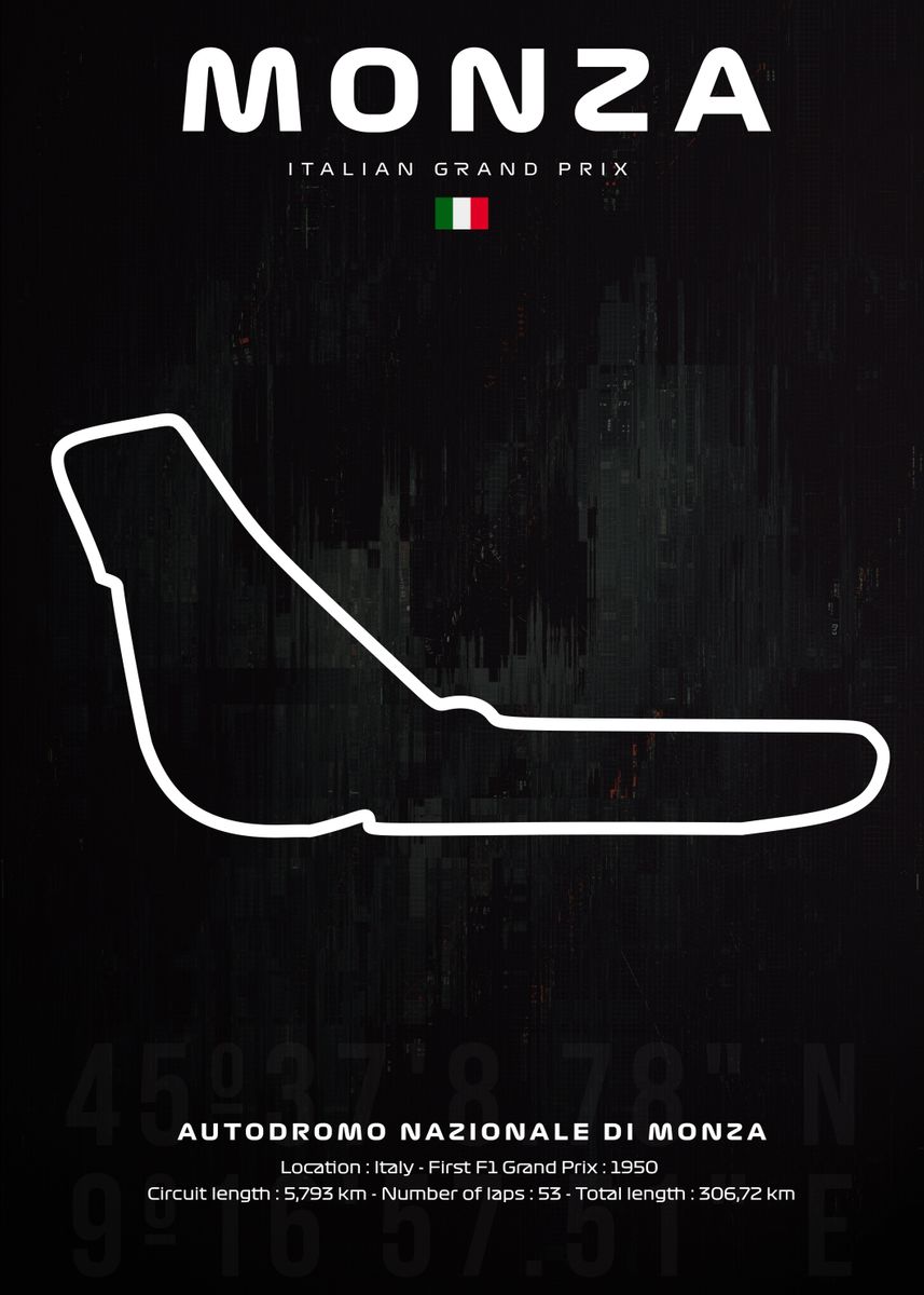 39 F1 Monza circuit map 39 Poster - 42abd0dbd6a9976680d4cf1ce25ad4c6 1d823732c972dc02f0f3b357f2b24e81 