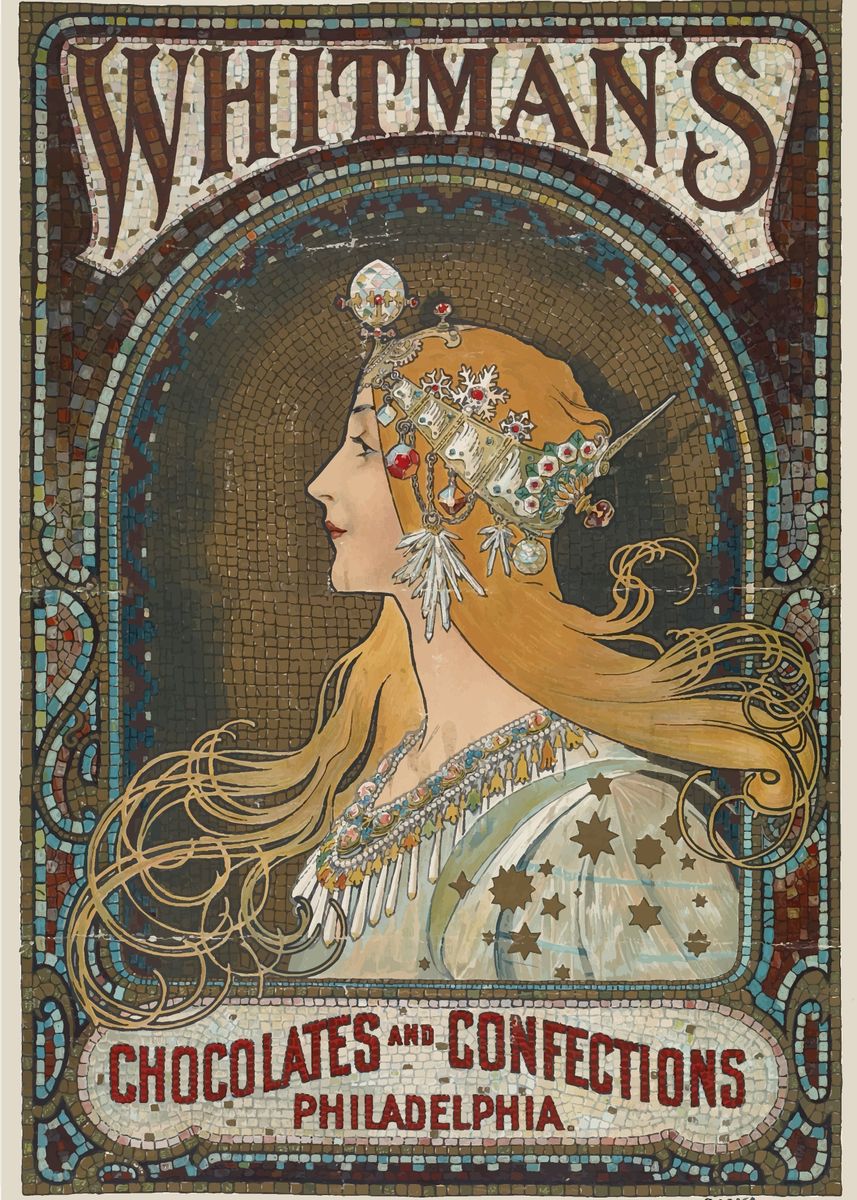 'Alphonse Mucha' Poster, picture, metal print, paint by ArtGallery ...