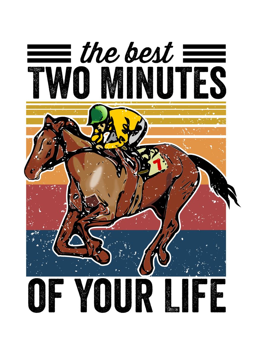 'Funny Horse Racing Shirt' Poster by Abderrazek Boumendjel Displate