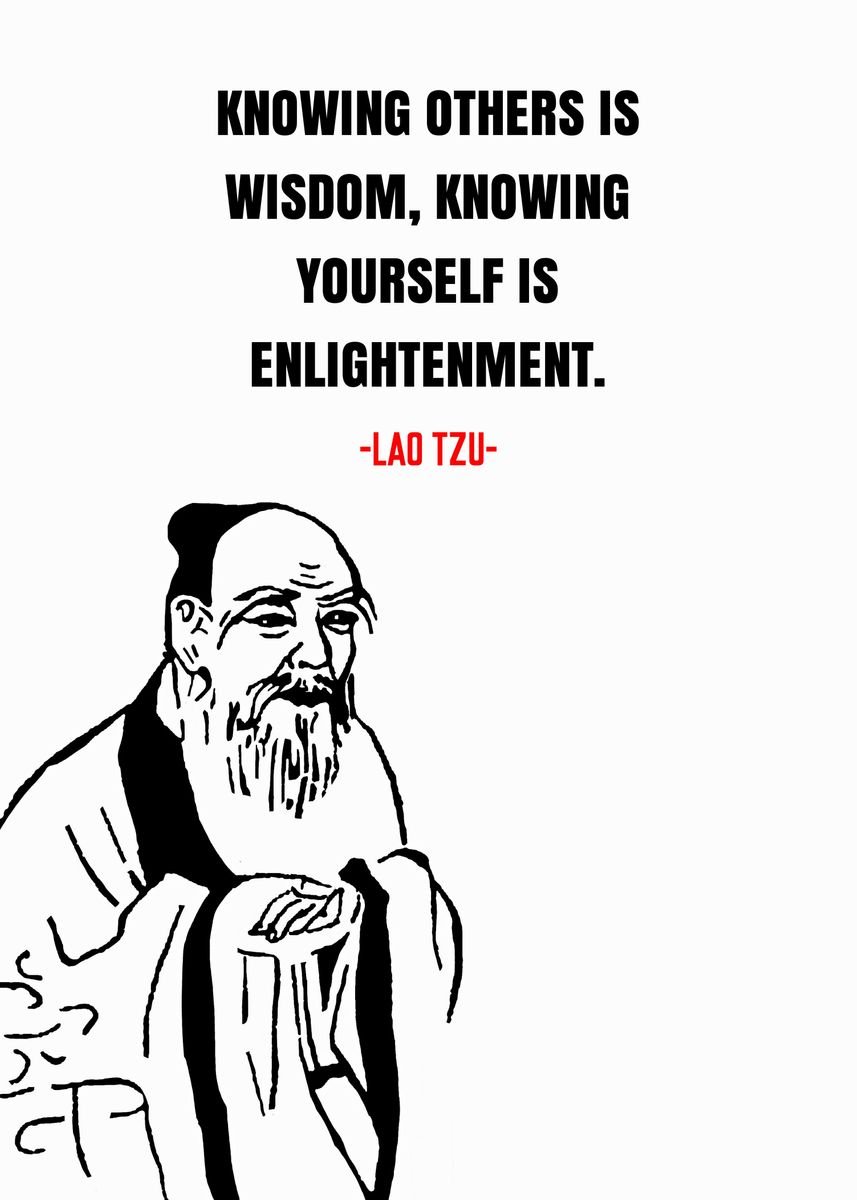 'Lao Tzu Quotes' Poster, picture, metal print, paint by pus meong ...