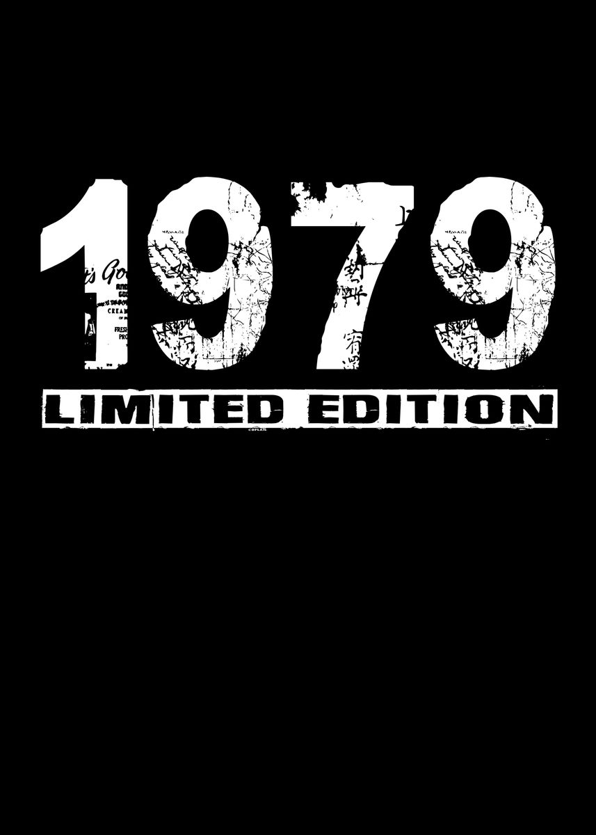 'Limited Edition 1979' Poster by ZS C O M M E R C E | Displate