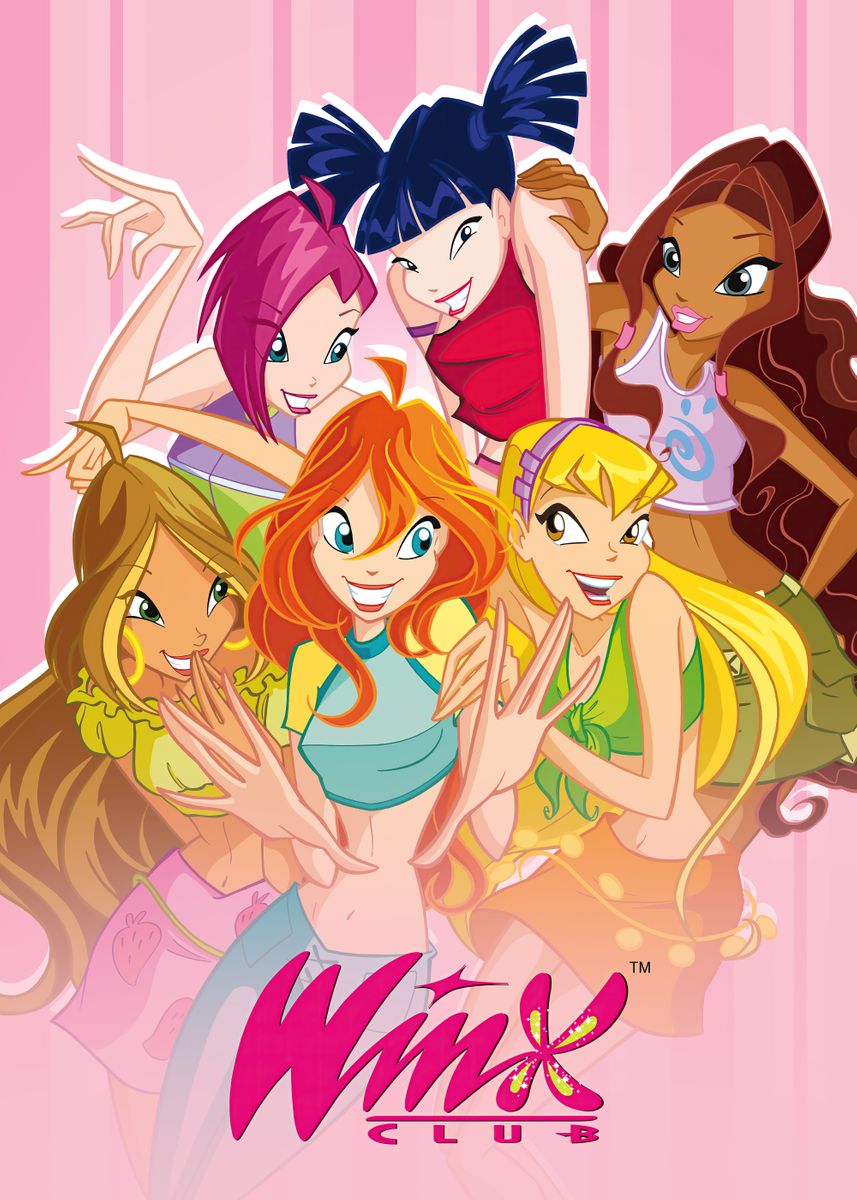 Winx Club characters' Poster by Winx Club | Displate