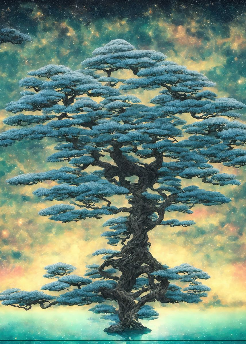 'Bonsai inspired' Poster, picture, metal print, paint by ...