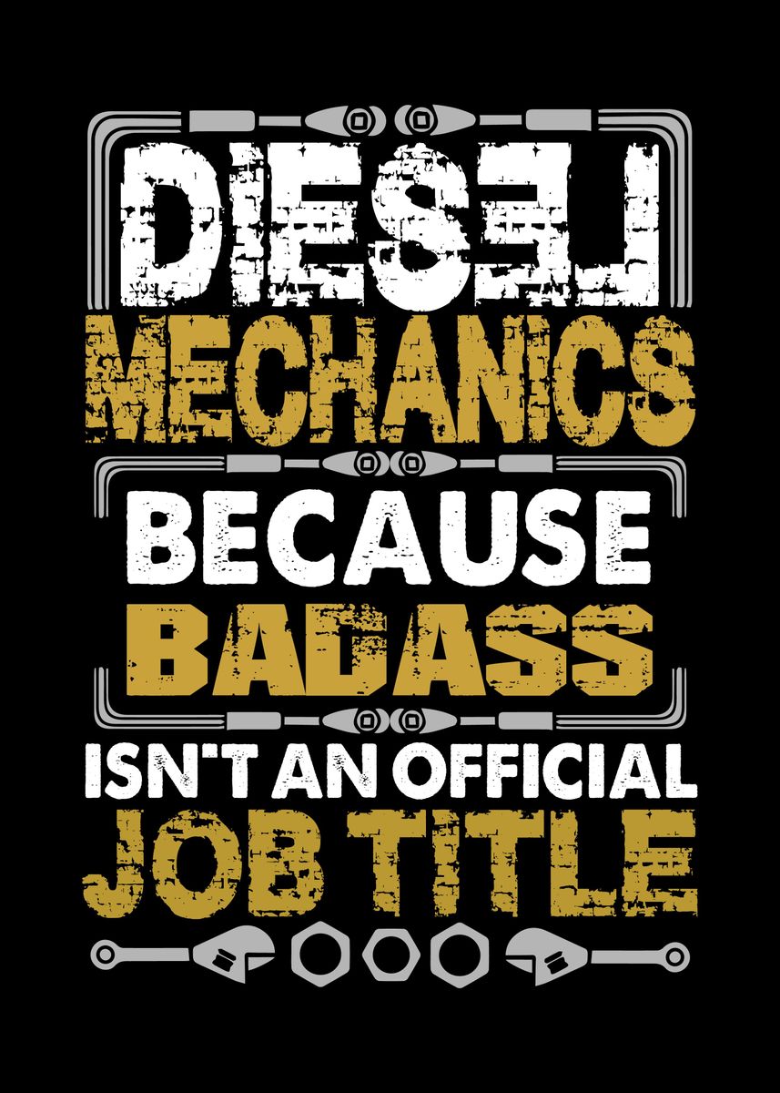 ‘Diesel Mechanics’ Poster by Beone Digital | Displate