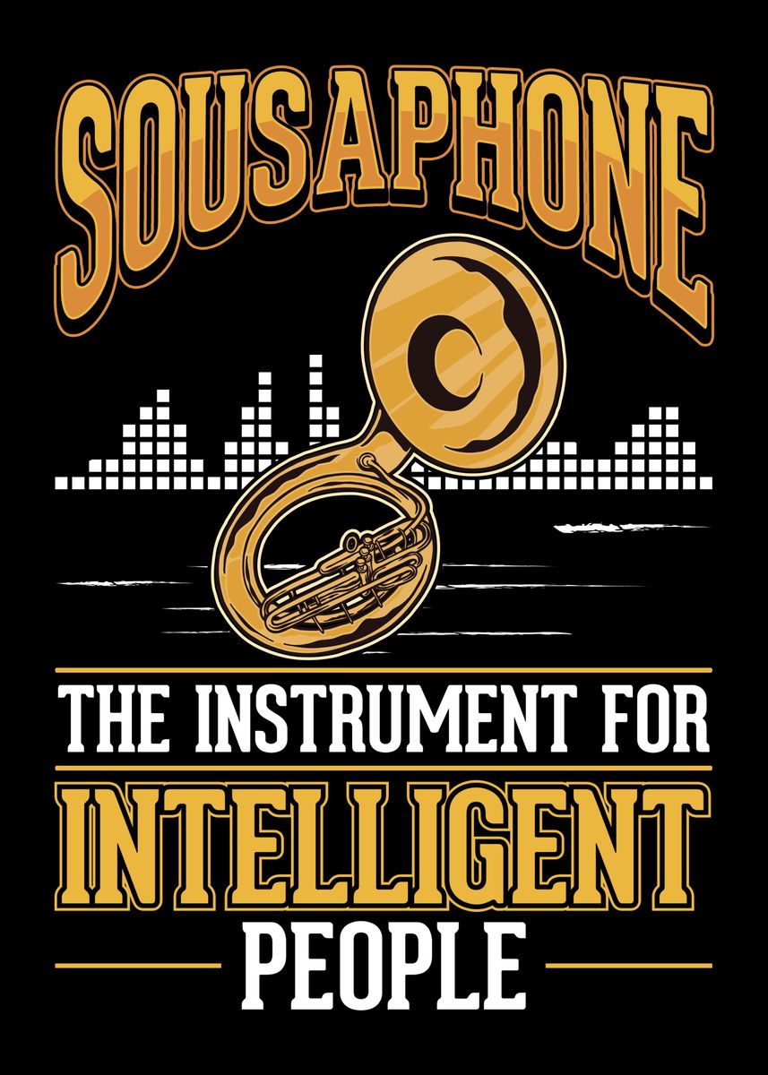 'Sousaphone Girl Sousaphoni' Poster, picture, metal print, paint by