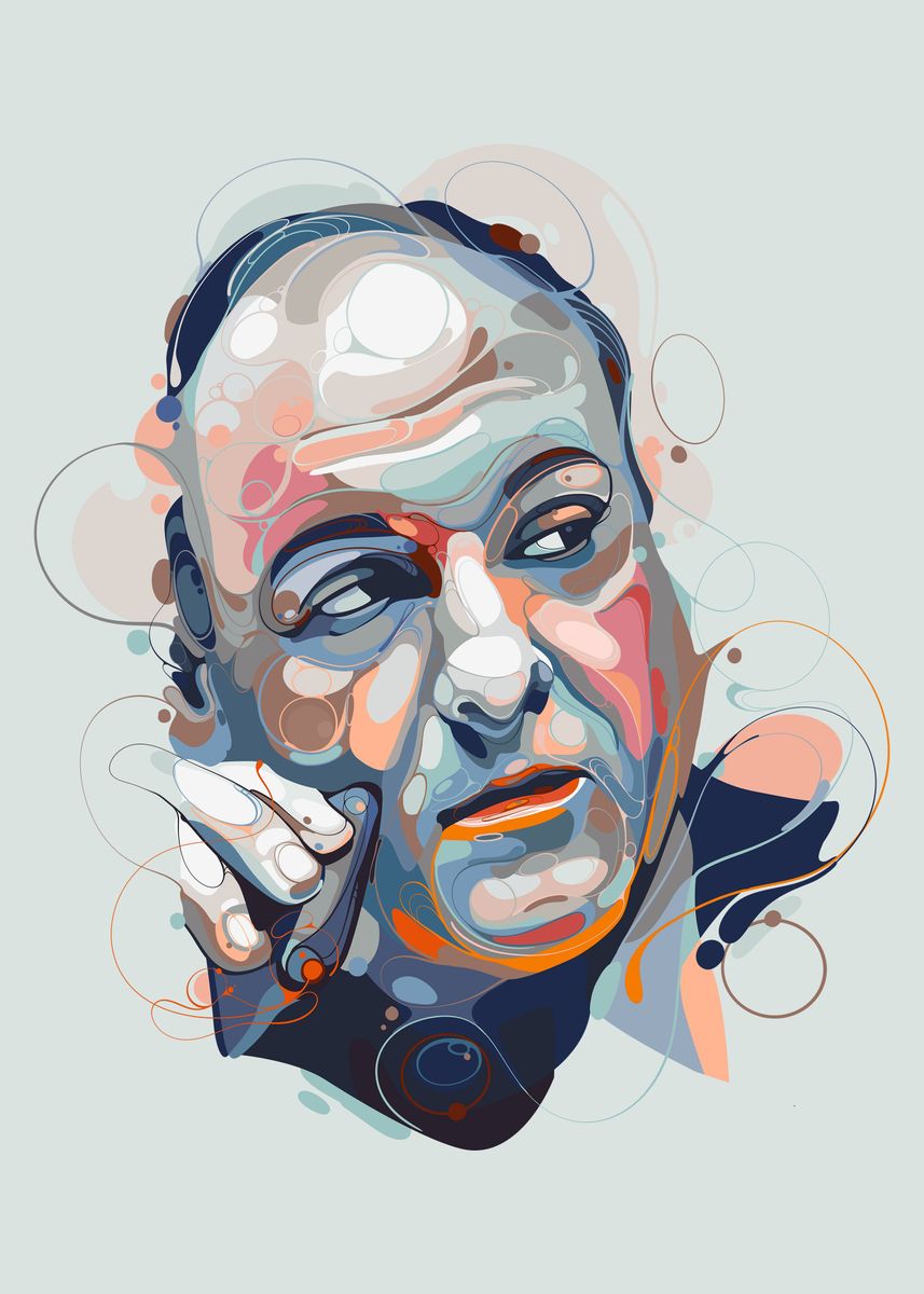 'James Gandolfini' Poster, picture, metal print, paint by ISA TERESA