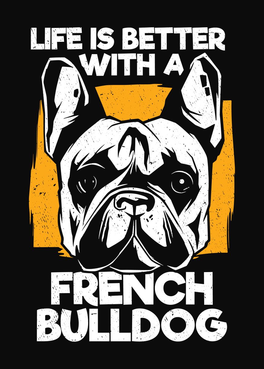 'French Bulldog Frenchie' Poster, picture, metal print, paint by Marcel ...