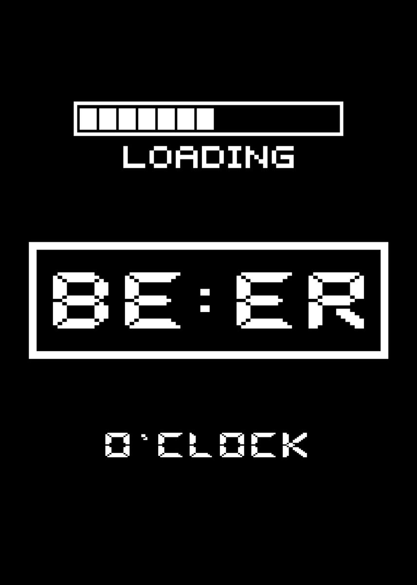 'Beer oclock' Poster, picture, metal print, paint by Meta David | Displate