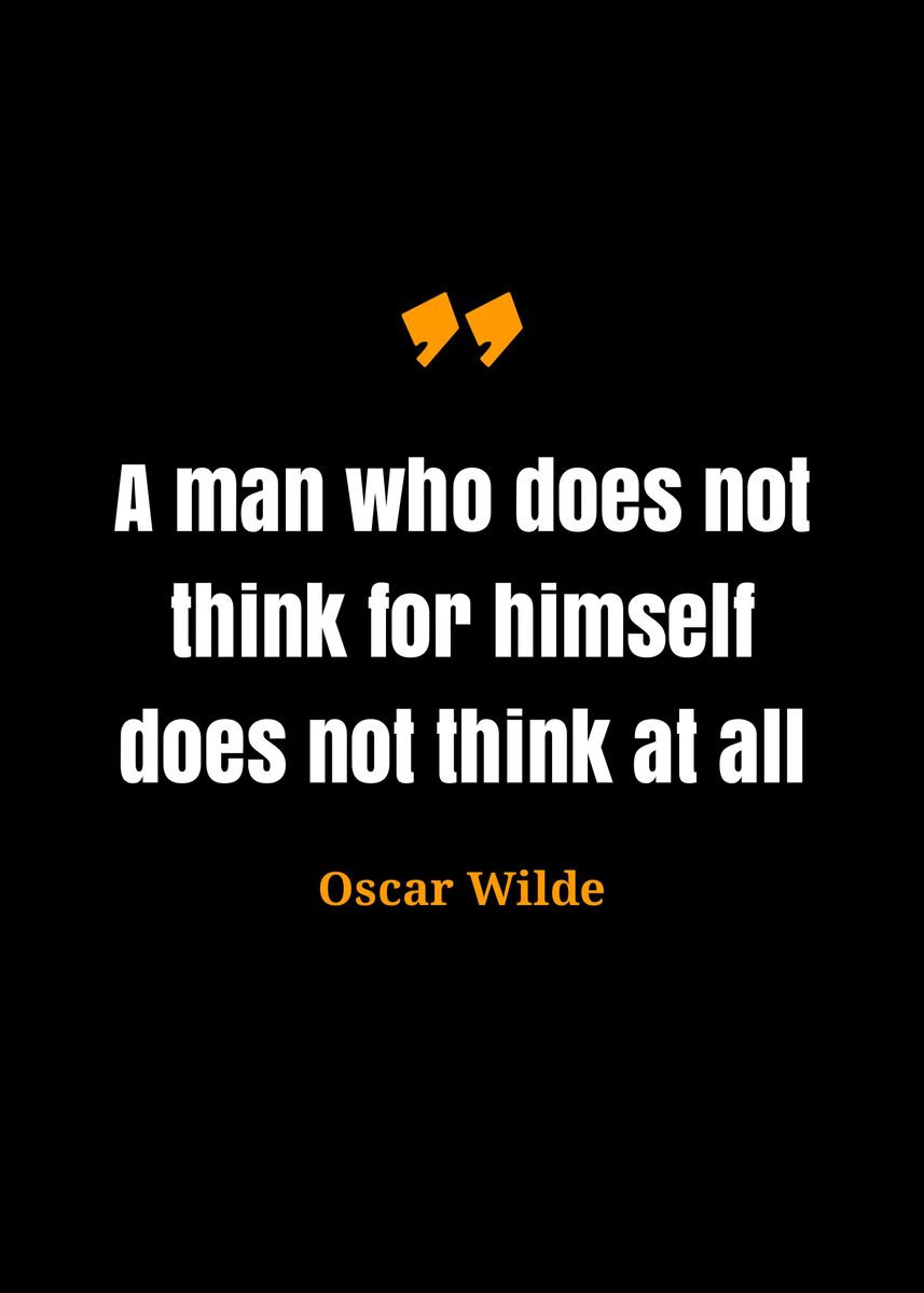 'oscar Wilde Quotes' Poster, Picture, Metal Print, Paint By Nohara 