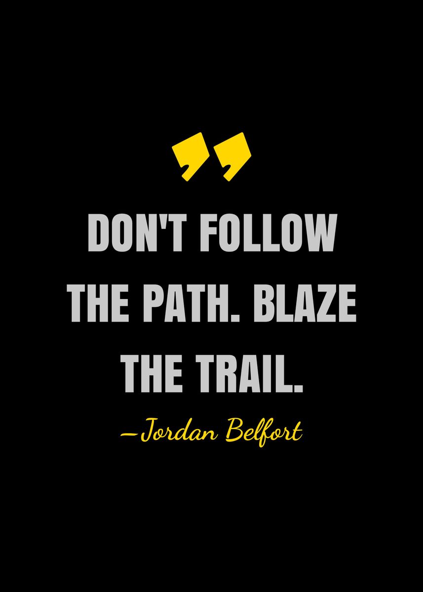 'Jordan Belfort quote' Poster by Gembull Art | Displate
