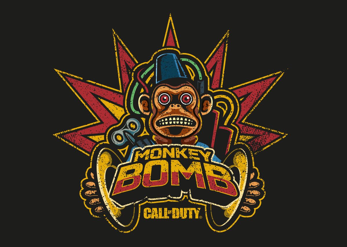  monkey bomb poster by call of duty displate