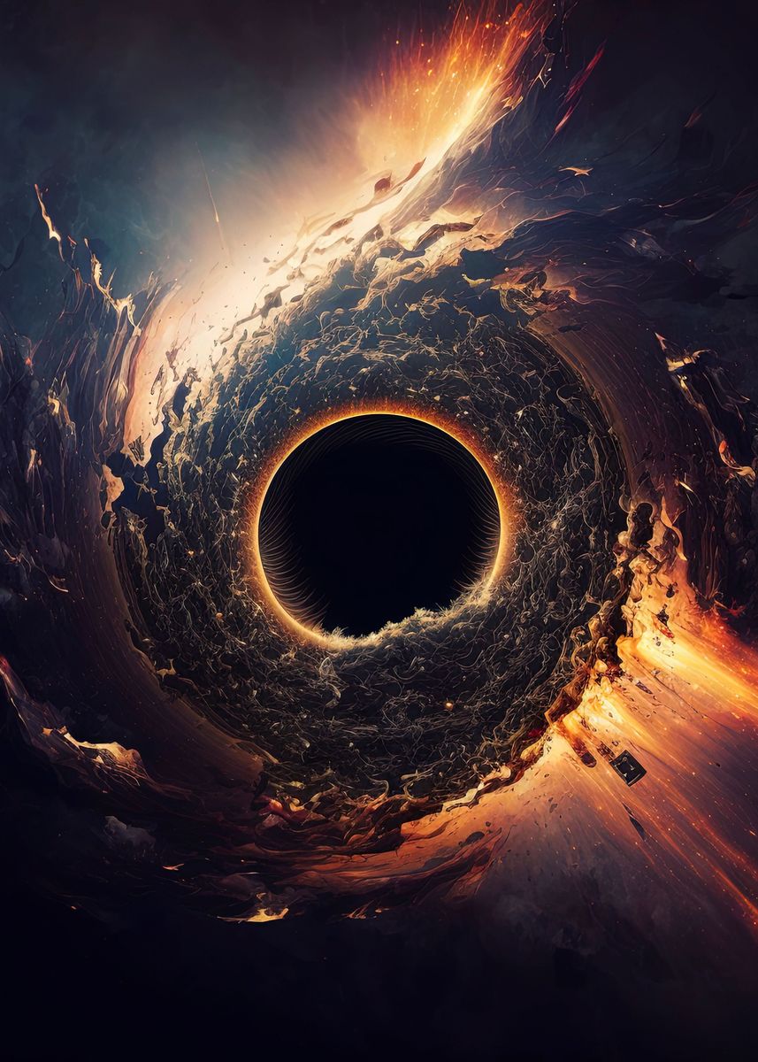 'Black Hole' Poster, picture, metal print, paint by Bailey DHeath ...